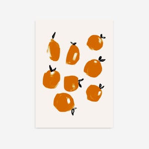 Orange Print, Orange Küche Print, Orange Wandkunst, Obst Poster, Wandkunst Küche, Küchendeko, druckbare Wandkunst, moderne Kunst