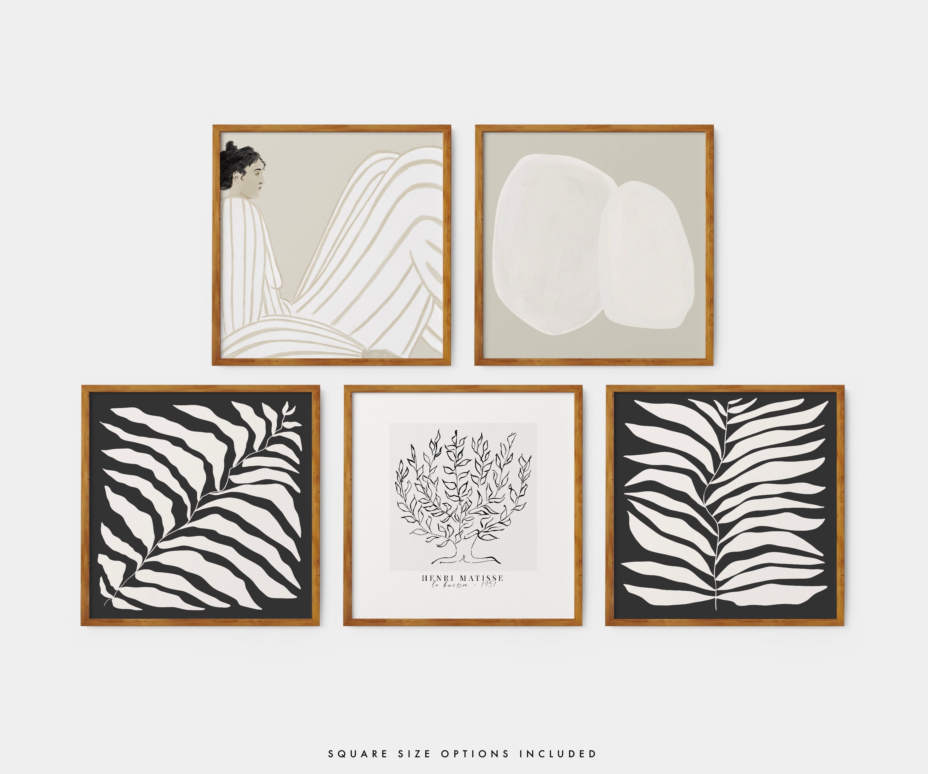 Printable Modern Gallery Wall Art Set Modern Prints Etsy