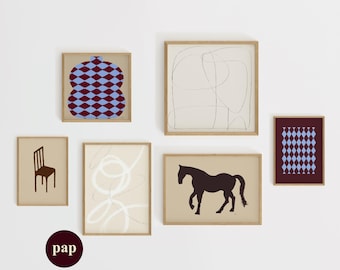 Print Set Of 6 | Scandinavian Gallery Wall Art (Digital Download)