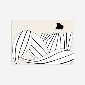 Arte abstrata de pessoas, arte de meados do século, arte abstrata moderna, arte abstrata de parede, impressão minimalista, arte de parede de sala de estar, decoração de parede