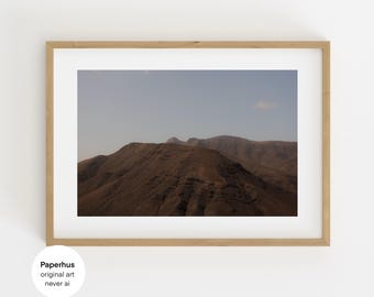 Original Fotografie Druck | Poster mit Bergen | Horizontale Wandkunst (Digitaler Download)