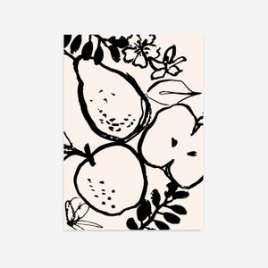Fruit Print, kitchen Print, Fruit Wall Art, Fruit Poster, Kitchen Wall Art, Kitchen Decor, Apple Print, Printable Wall Art, Modern Art