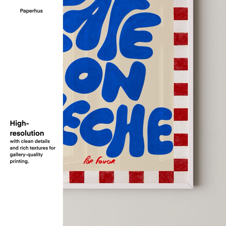 Handmade Posters | Café con Leche Print | Spanish Kitchen Wall Art (Digital Download) image 4