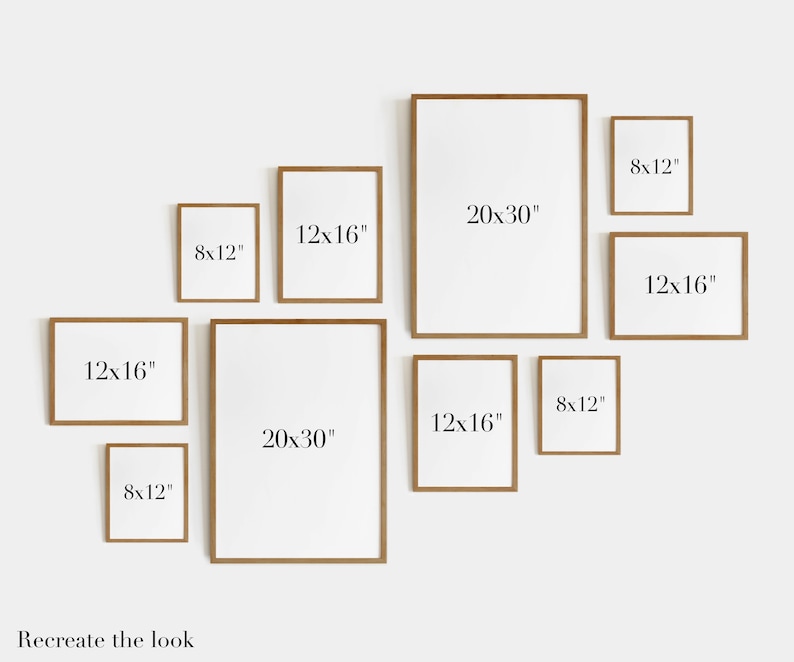 Modern Gallery Wall Set Set of 10 Prints Gallery Wall Etsy