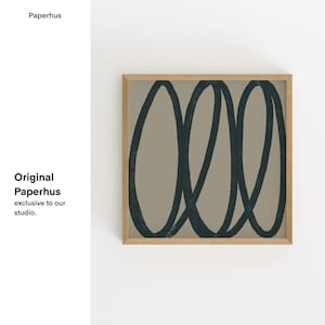 Neutral Abstract Gallery Wall Art Set, Minimalist Prints (Digital Download) image 3