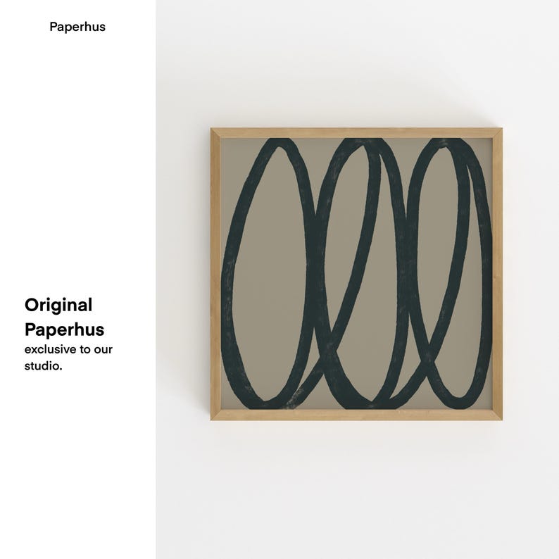 Neutral Abstract Gallery Wall Art Set, Minimalist Prints (Digital Download) image 3