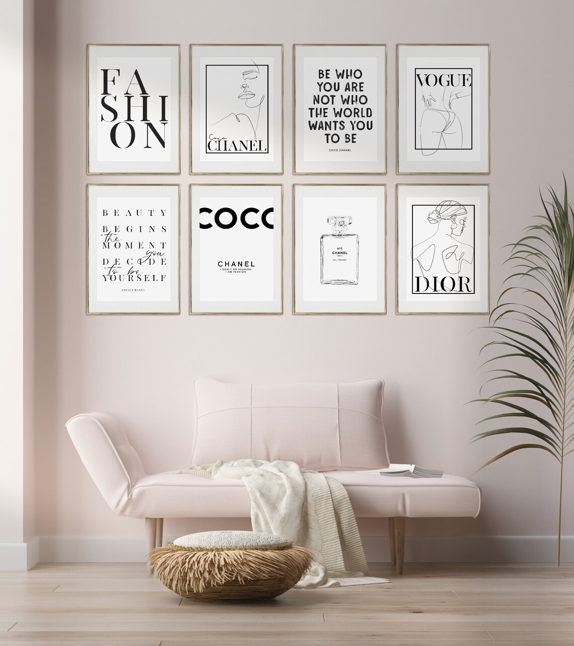 Fashion Poster Bundle Dior Print Fashion Wall Art Poster Etsy