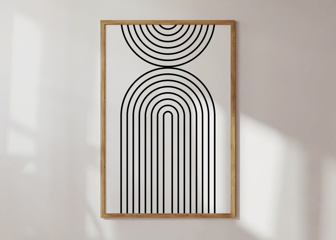Black and White Gallery Wall Print Set of 7 PRINTABLE WALL - Etsy