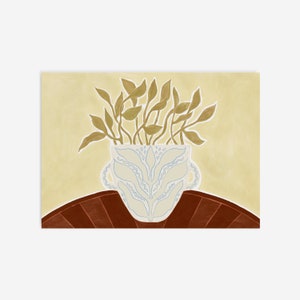 Original Kunst, Stillleben Küche Druck, Blumendruck, DRUCKBARE Wandkunst, Boho Print, Botanische Drucke