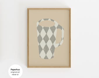 No Ai | Handmade Posters | Coffee Mug Print  (Digital Download)