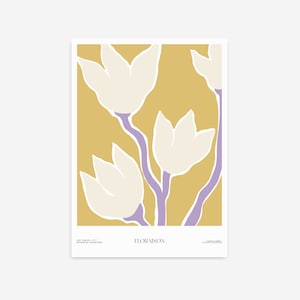 Stampa d'arte botanica, arte da parete STAMPABILE, arte originale, stampa del mercato dei fiori, arte floreale, arte da parete STAMPABILE, arredamento contemporaneo