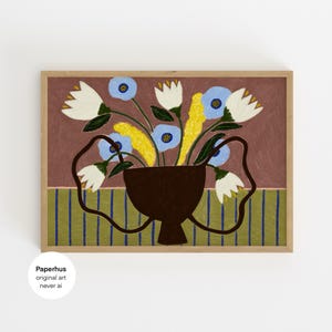 No Ai | Handmade Posters | Horizontal Flower Print (Digital Download)