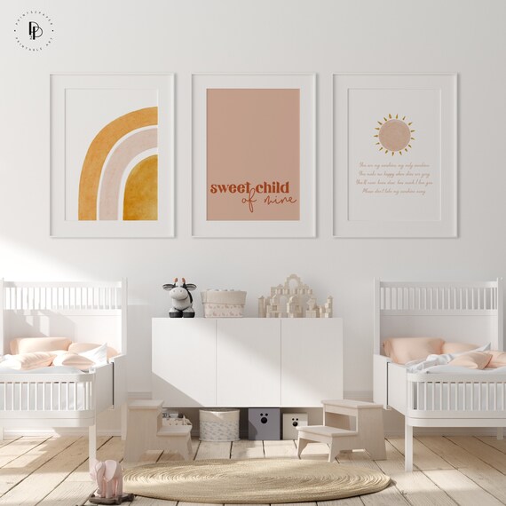 boho nursery wall art