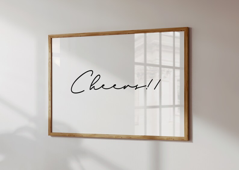 Bar Cart Quote Print Typography Bar Wall Art Quote Poster Etsy