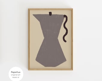 No Ai | Handmade Posters | Coffee Moka Print  (Digital Download)