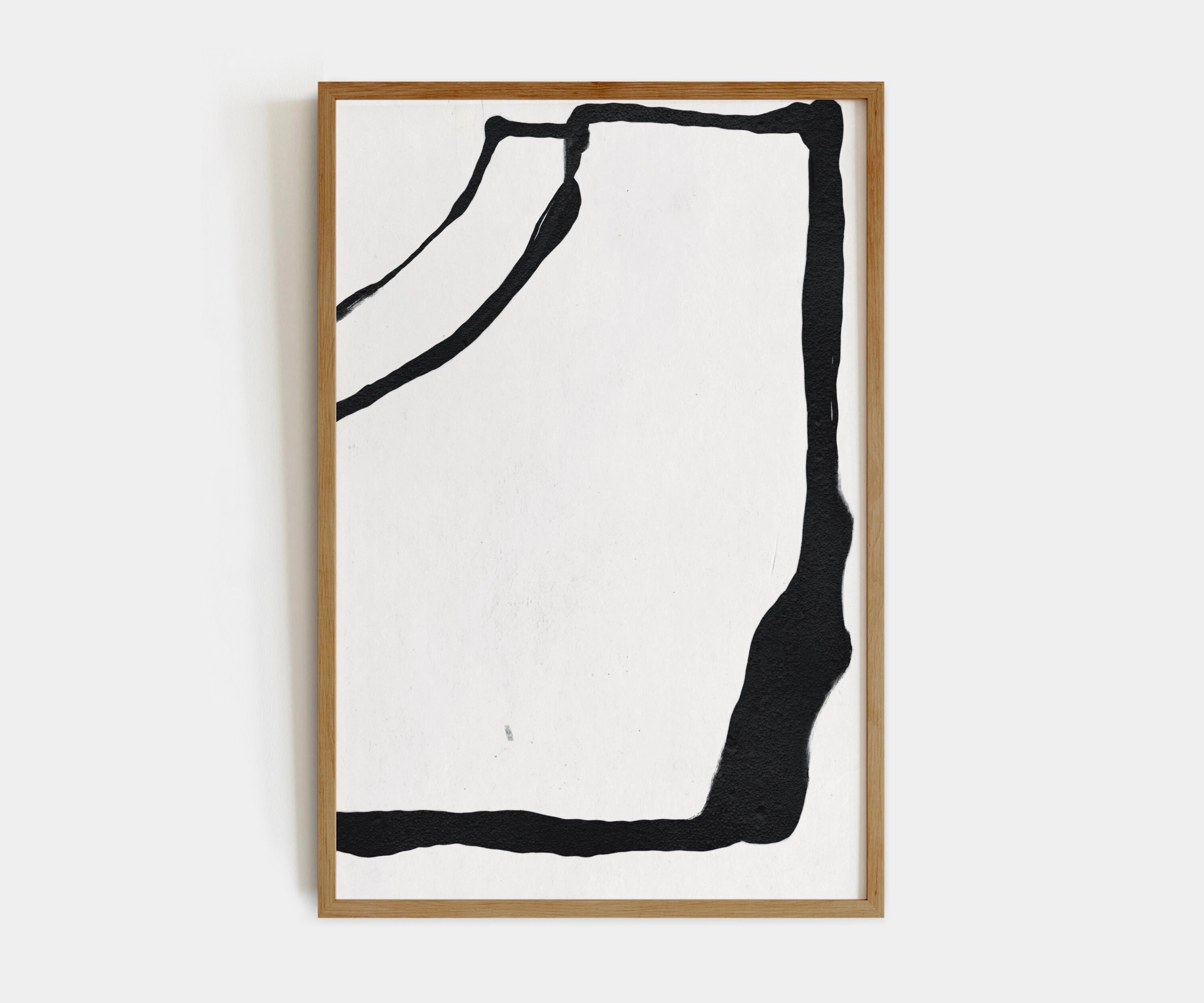 Black Abstract Art Print Black and White Abstract Art Etsy Australia