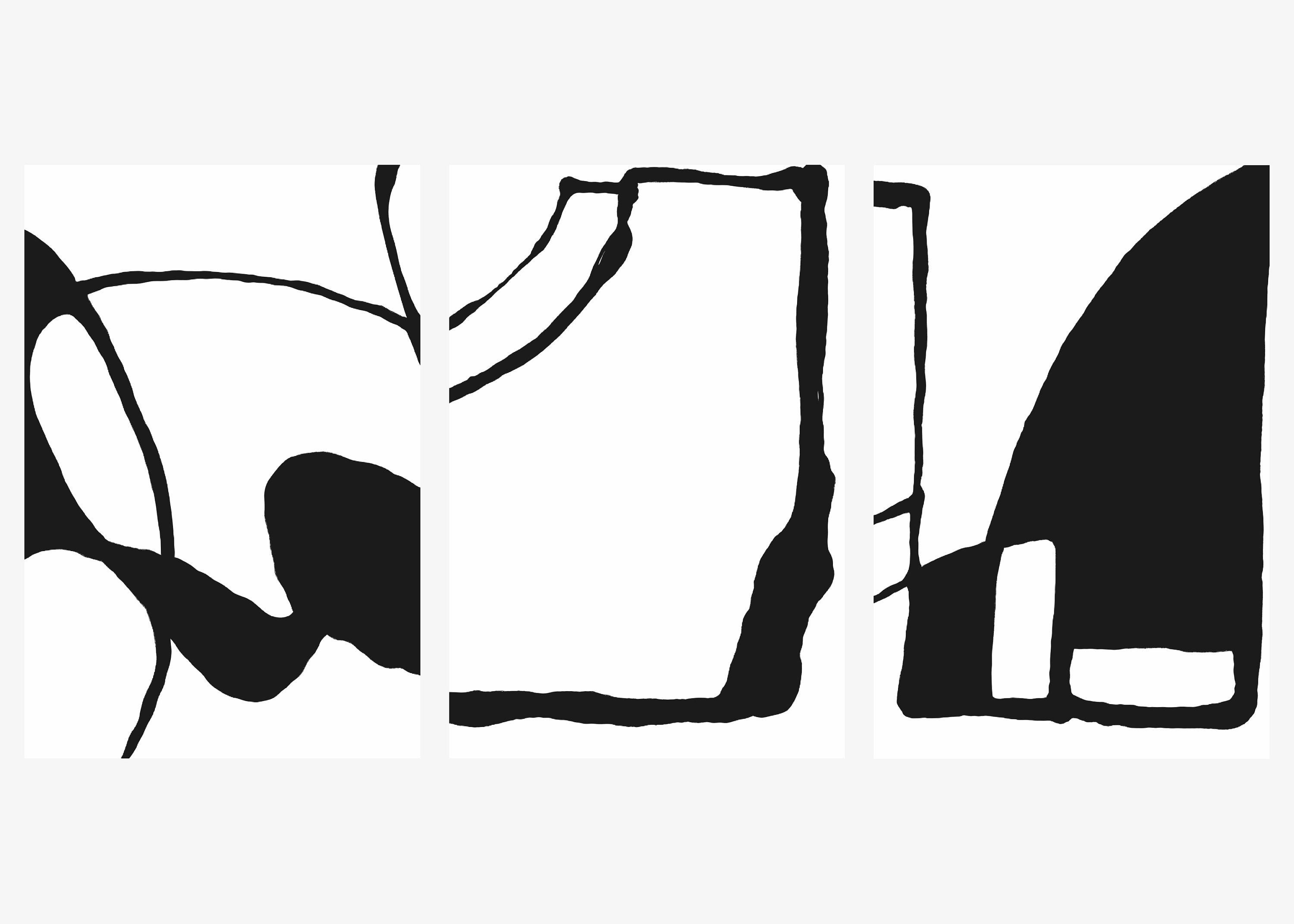 Black Abstract Art Print Black and White Abstract Art Etsy Australia