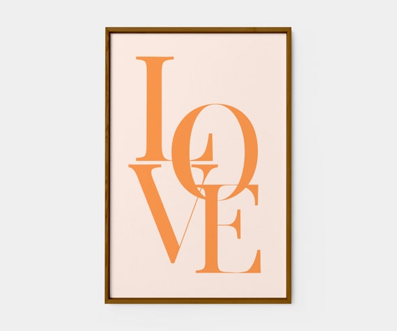 Love Wall Art Print Printable Poster Love Print Printable | Etsy