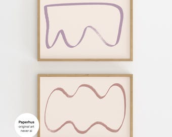 nein ai | handgemachte Poster | Minimal Print Set | digitale Produkte | horizontale Printables