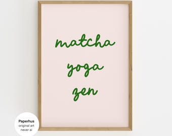 Nein Ai | Handgemachtes Poster | Match,Yoga,Zen Kunstdruck (Digitaler Download)