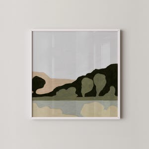 Abstract Landscape Art | Minimalist Nature Print | Earthy Tones Wall Art | Modern Landscape Painting | Digital Download