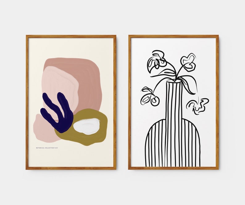 Printable Modern Gallery Wall Art Set Contemporary Prints Etsy