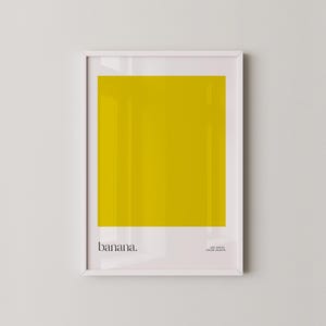 Bold Colorful Art | Yellow Eclectic Wall Art | Trendy Kitchen Prints | Printable Wall Art For Maximalist By Prints2paper