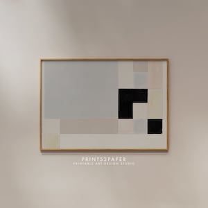 Neutrale abstrakte Kunst Druck, Horizontale abstrakte Kunst, druckbare Kunst, Galerie Wandkunst, Minimale Drucke, moderne Wandkunst, druckbares Poster