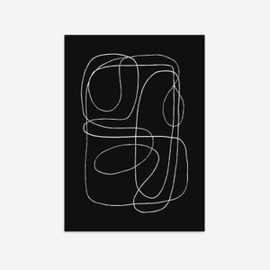 Impressão de arte abstrata preta, arte abstrata preta, arte para impressão, arte de parede de galeria, impressões mínimas, arte de parede moderna, pôster para impressão