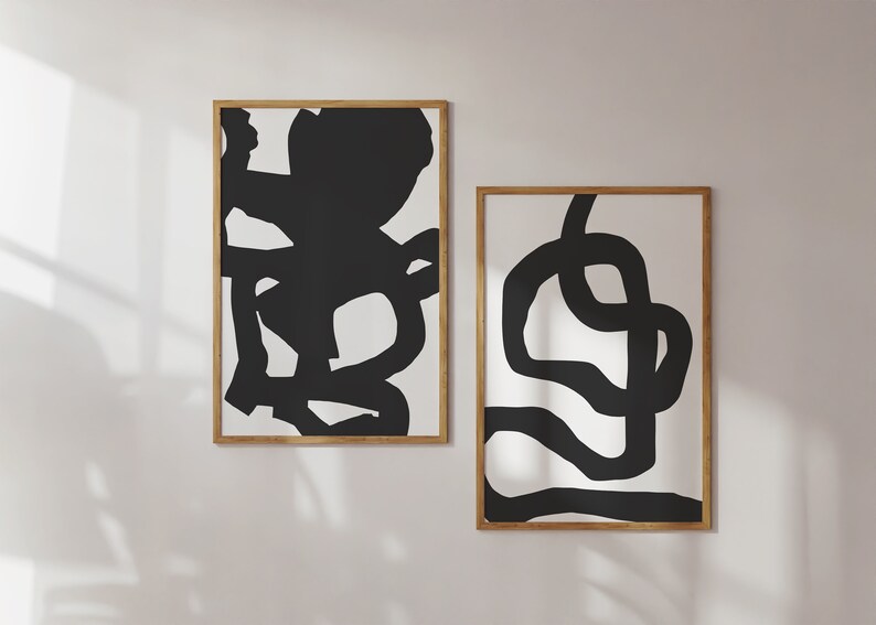 Modern Gallery Wall Set Set of 10 Prints Gallery Wall Etsy