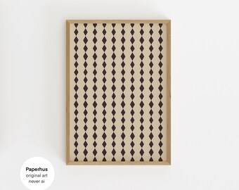No Ai | Handmade Posters | Geometric Print (Digital Download)