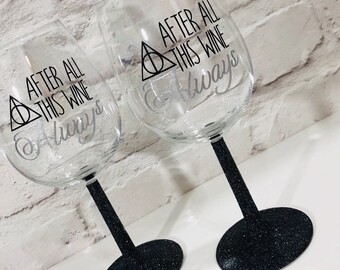 Download 5 X Set Of Harry Potter Vinyl Decal Stickers Diy Glitter Wine Glass Home Decor Home Garden