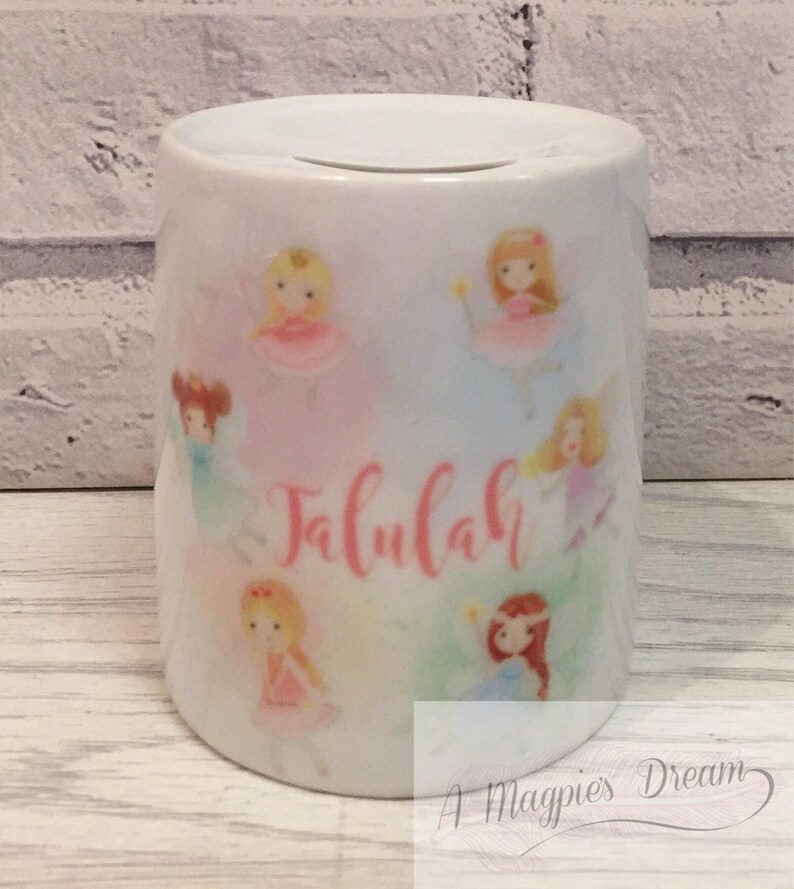 Personalised Fairy Money Box Etsy UK