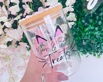 Personalised Cat Treat Jar