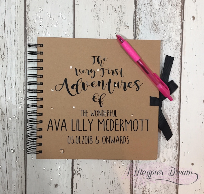 Baby Memory Book New Baby Scrap Book Personalised Keepsake Etsy UK