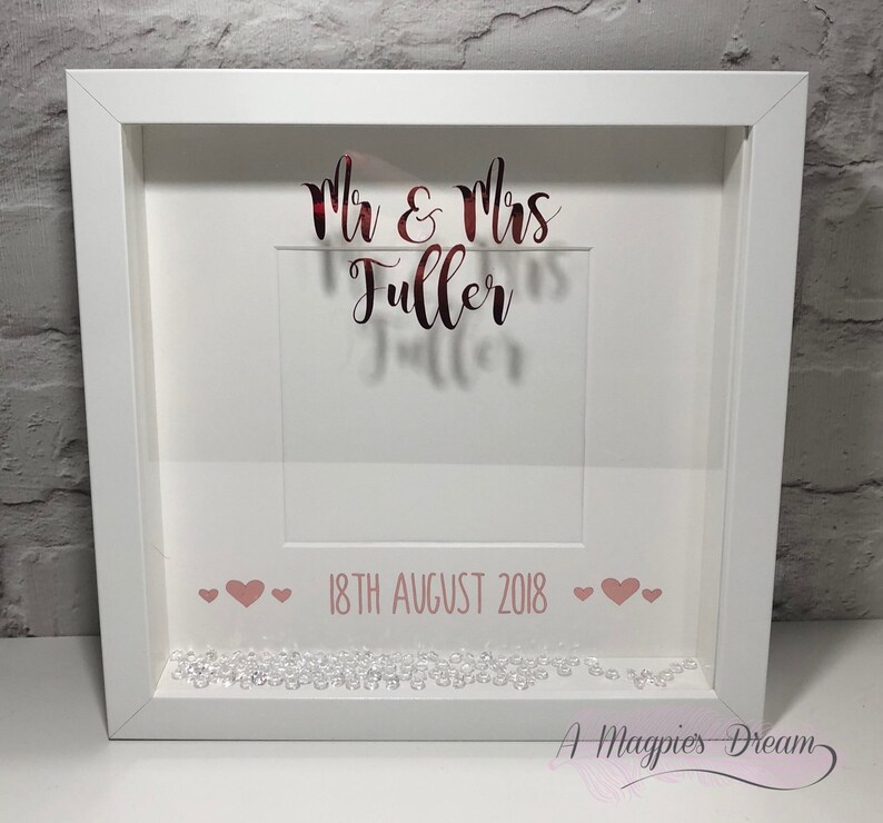 Personalised Wedding Photo Frame Wedding Gift Etsy UK