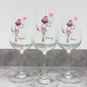 Personalised Birthday Wine Glass Gift for Her | 18th 21st 30th 40th 50th 60th Birthday Present Bild 3