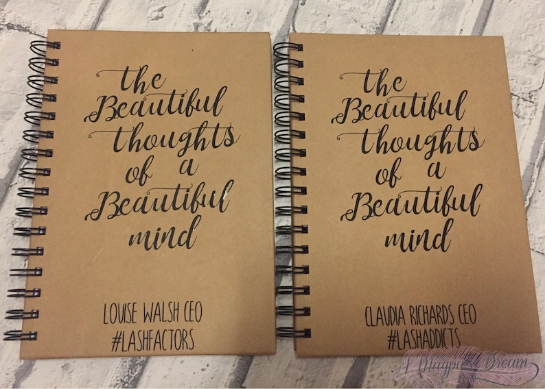 Personalised Inspirational Quote Notebook Etsy