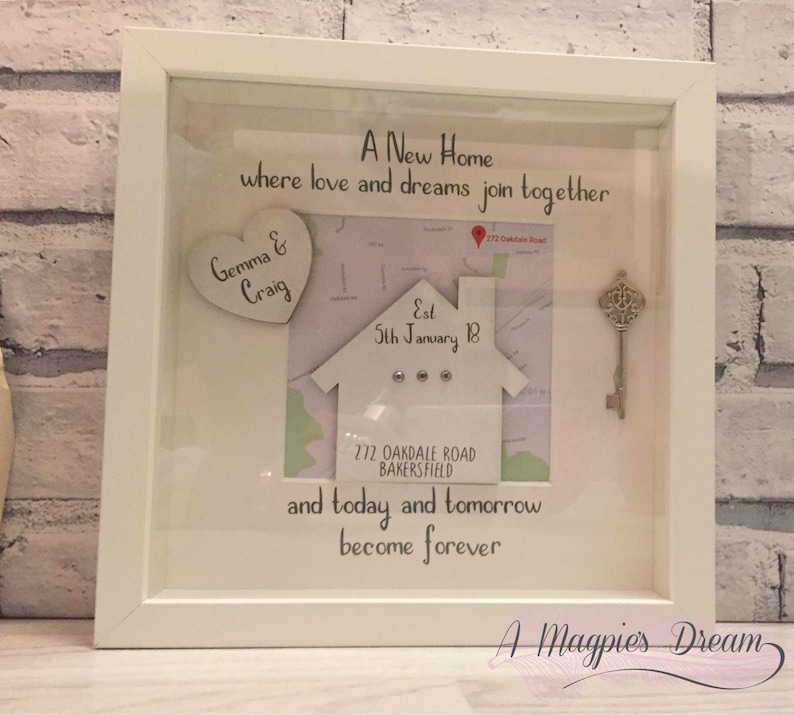 Personalised New Home Frame New Home Gift Moving in Etsy UK