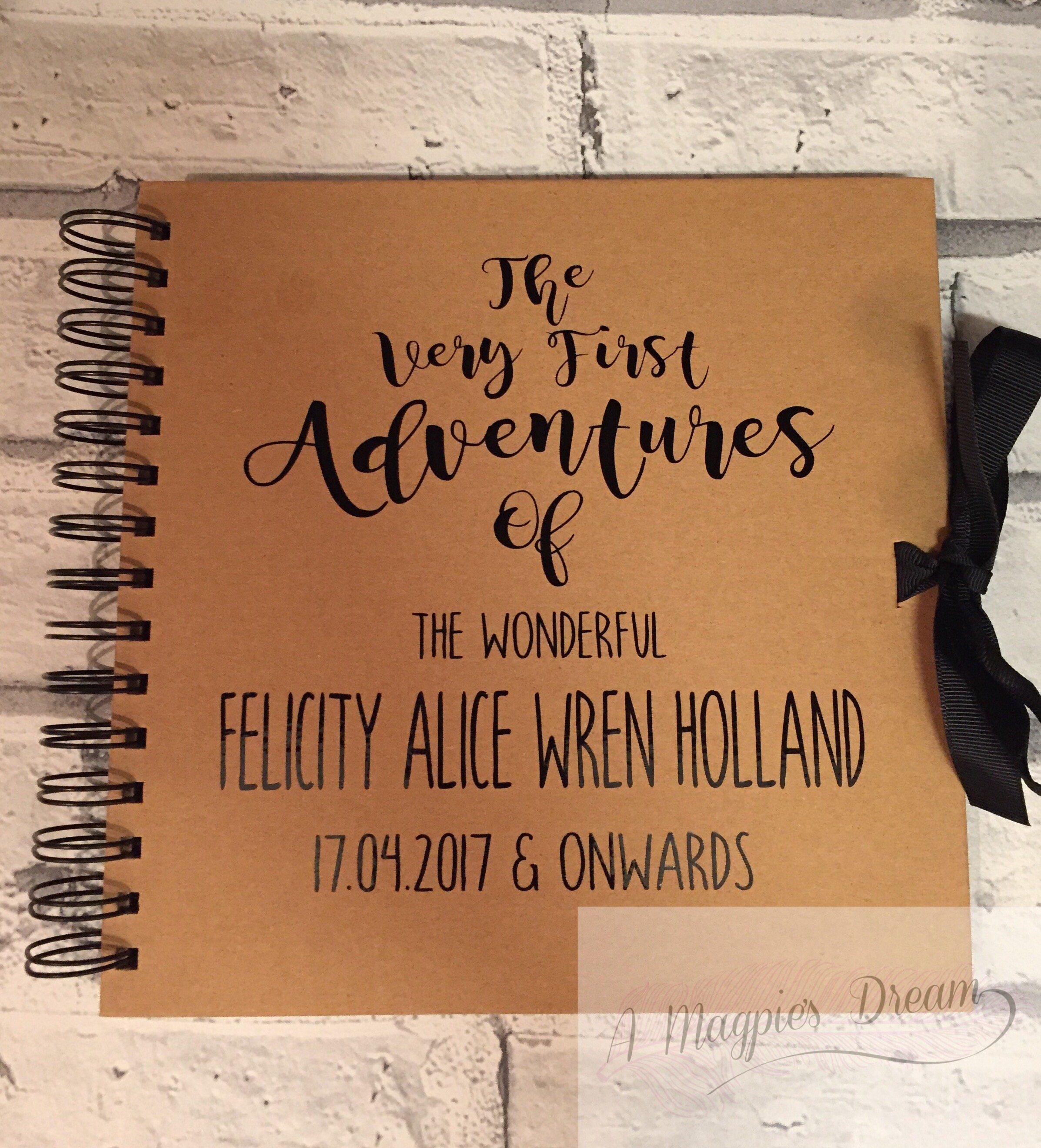 Baby Memory Book New Baby Scrap Book Personalised Keepsake Etsy UK