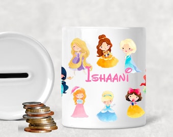 Personalised princess money box