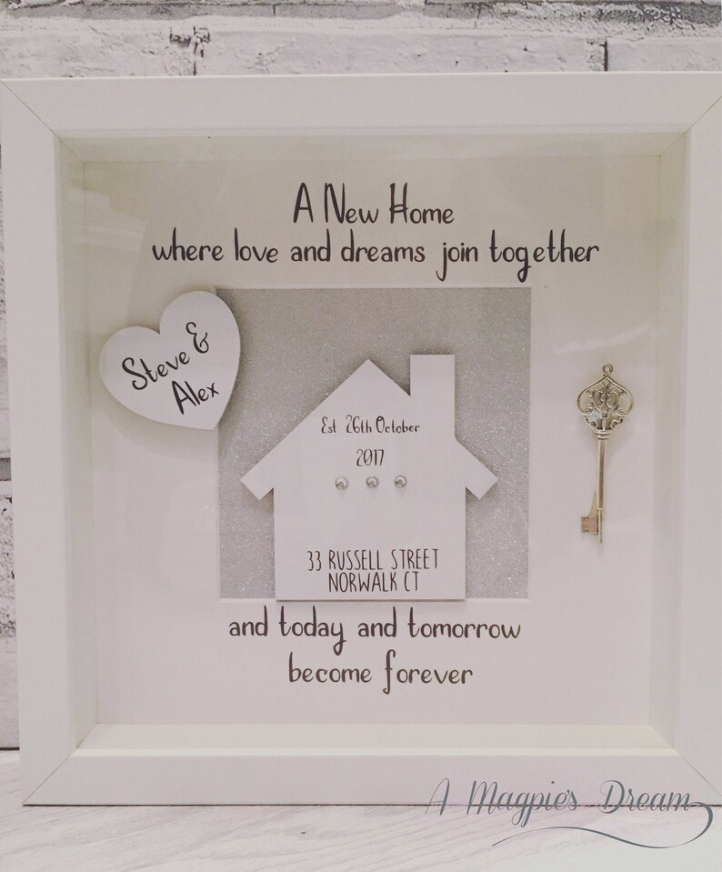 Personalised New Home Frame New Home Gift Moving in Etsy UK