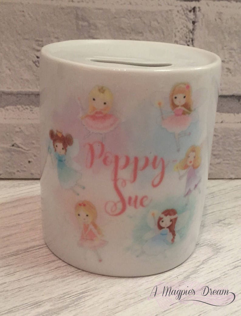 Personalised Fairy Money Box Etsy UK