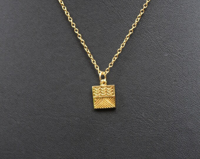 Gold Chain Necklace, Gold Chain Pendant, Gold Pendant Chain, Layering