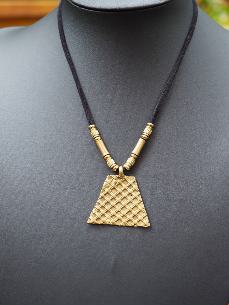 Brass Pendant Necklace African Brass Pendant Pendant Etsy Canada