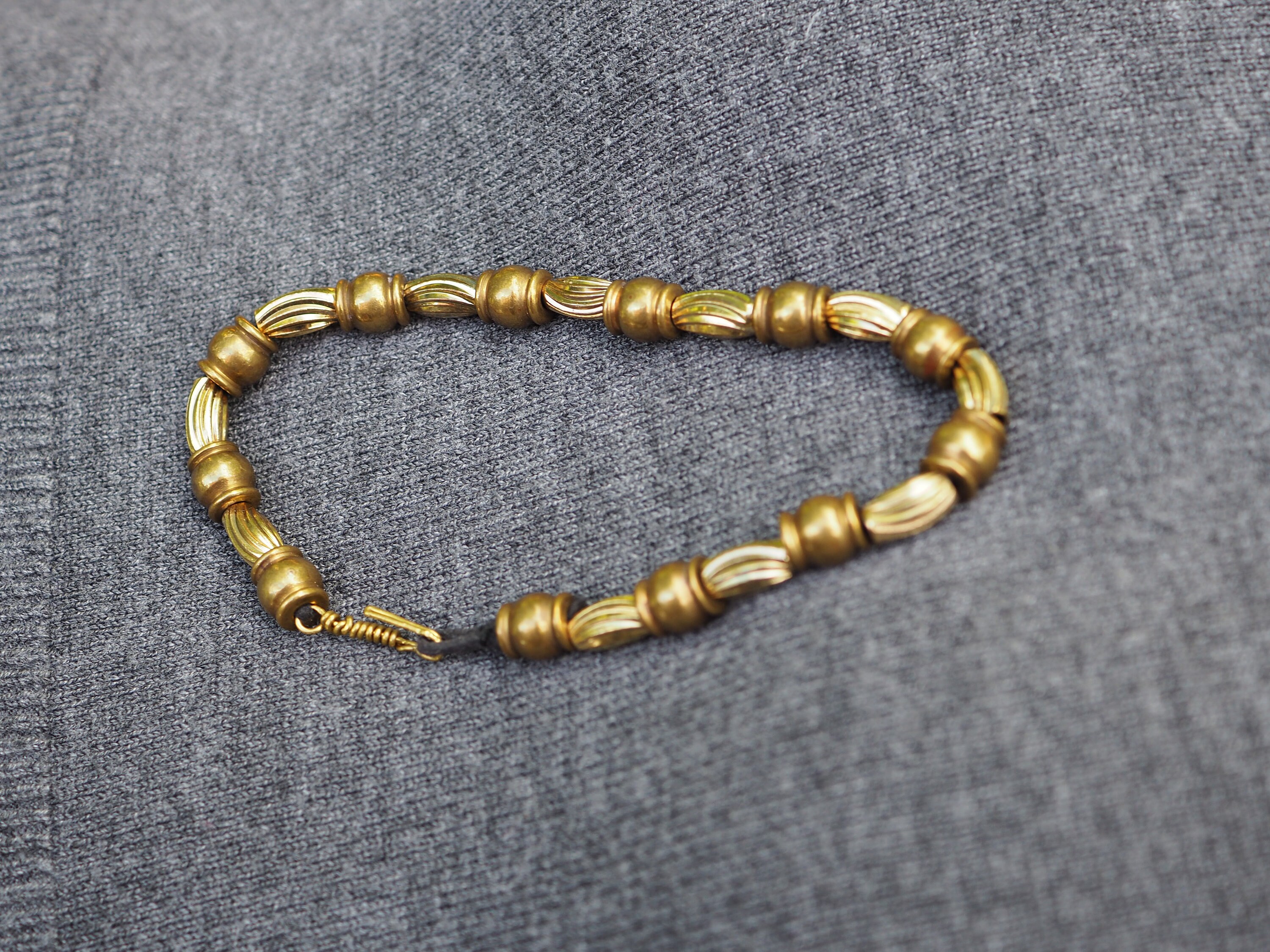 Brass bracelet for men brass bracelet beaded bracelet 9 Etsy