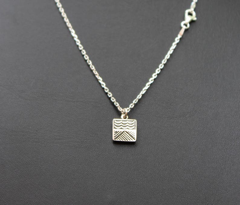 Silver Pendant Chain Silver Chain Pendant Silver Choker Etsy