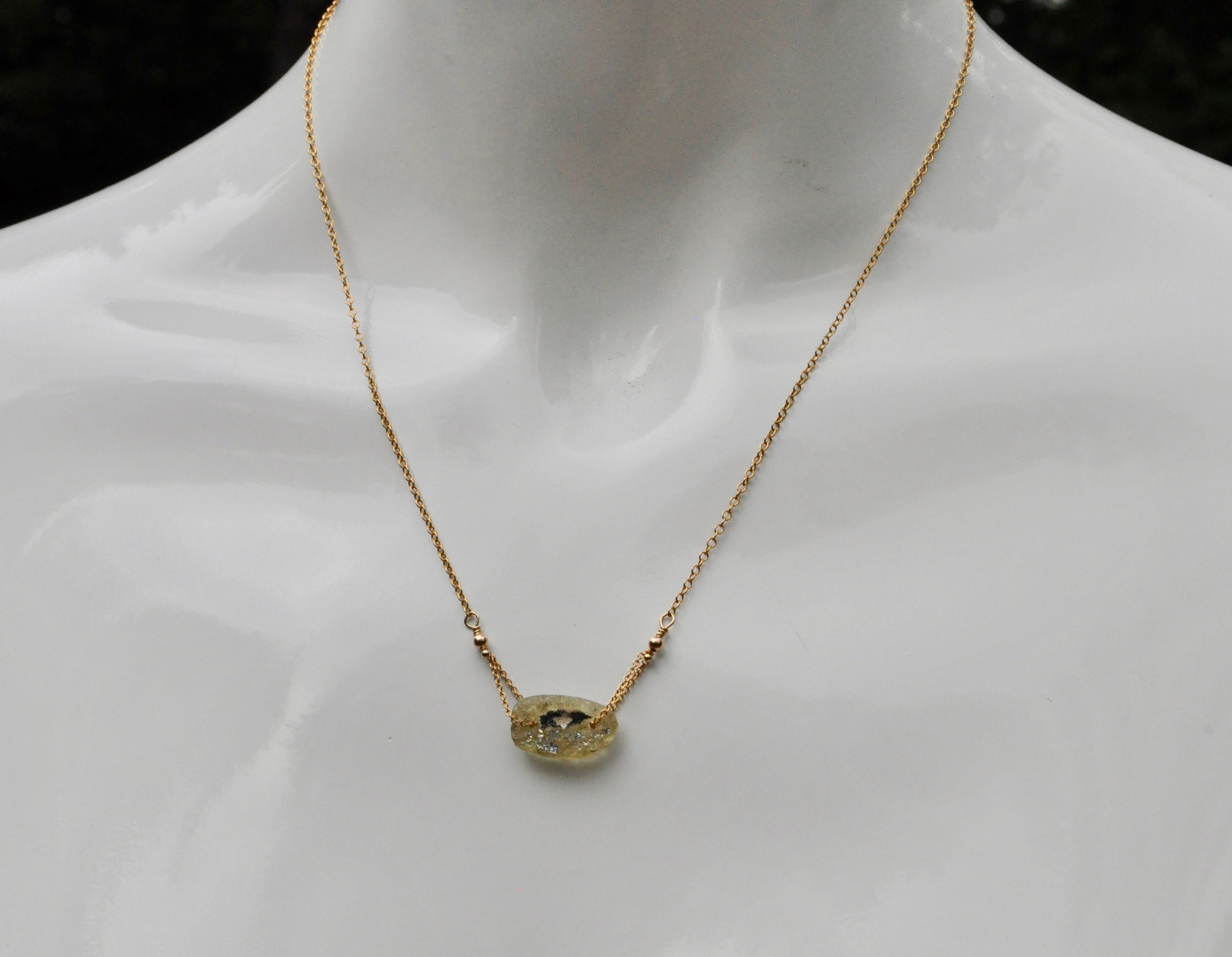 Gold Chain Pendant Eye Of Horus Glass Necklace 50