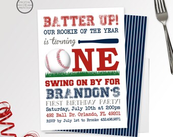 baseball invitation etsy baseball birthday invitations