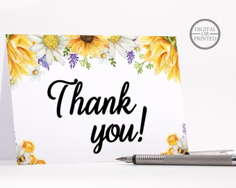 Bee Thank You Cards, Bride to Bee Bridal Shower Thank You Card, Bridal Shower Stationary, Folded, Instant Editable Digital or Printed